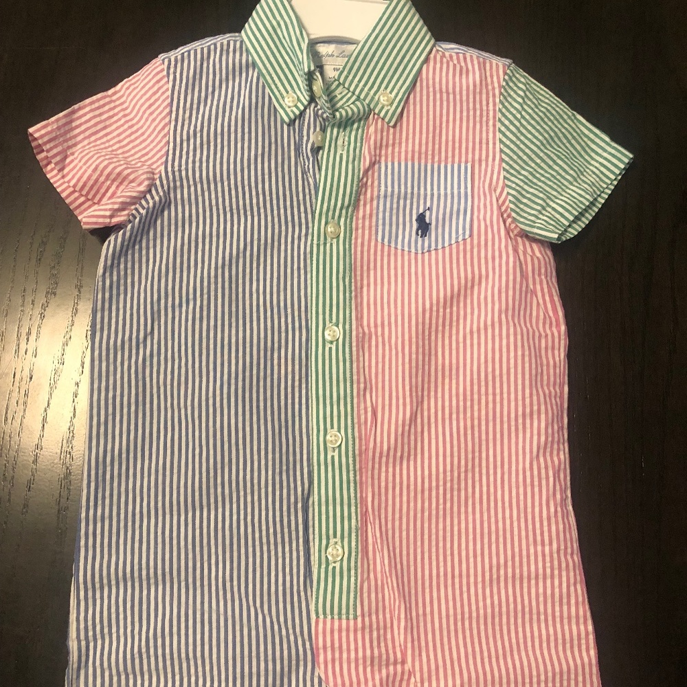 Baby Boys Polo Ralph Lauren Oxford Shortalls